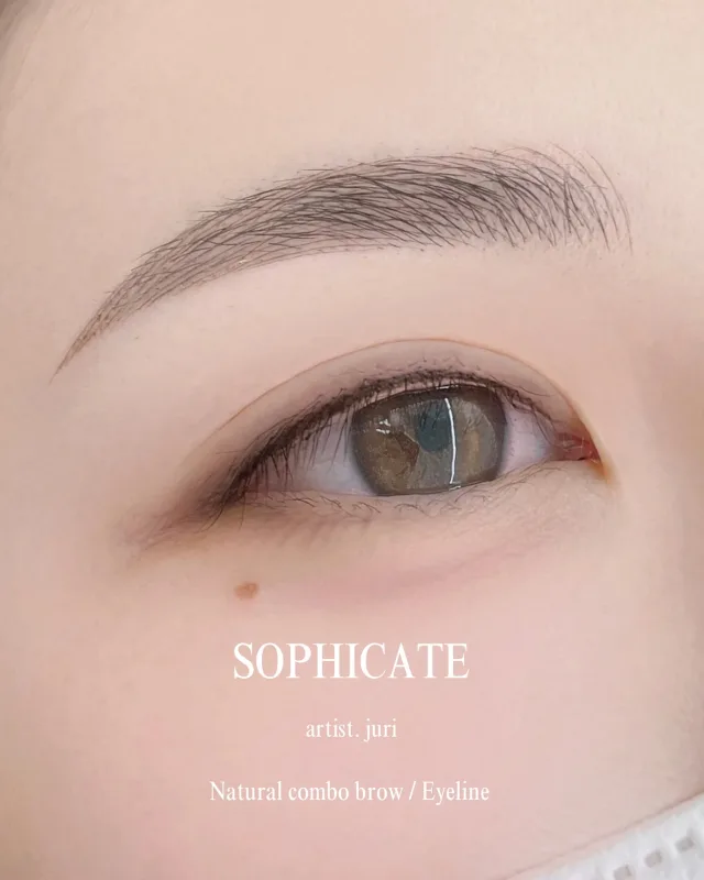 SOPHICATE（ソフィーケイト） 眉とアイラインのアートメイクの仕上がり