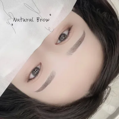 Delumina Beauty 明洞店 ナチュラルブロウ（自然な眉アートメイク）の仕上がり