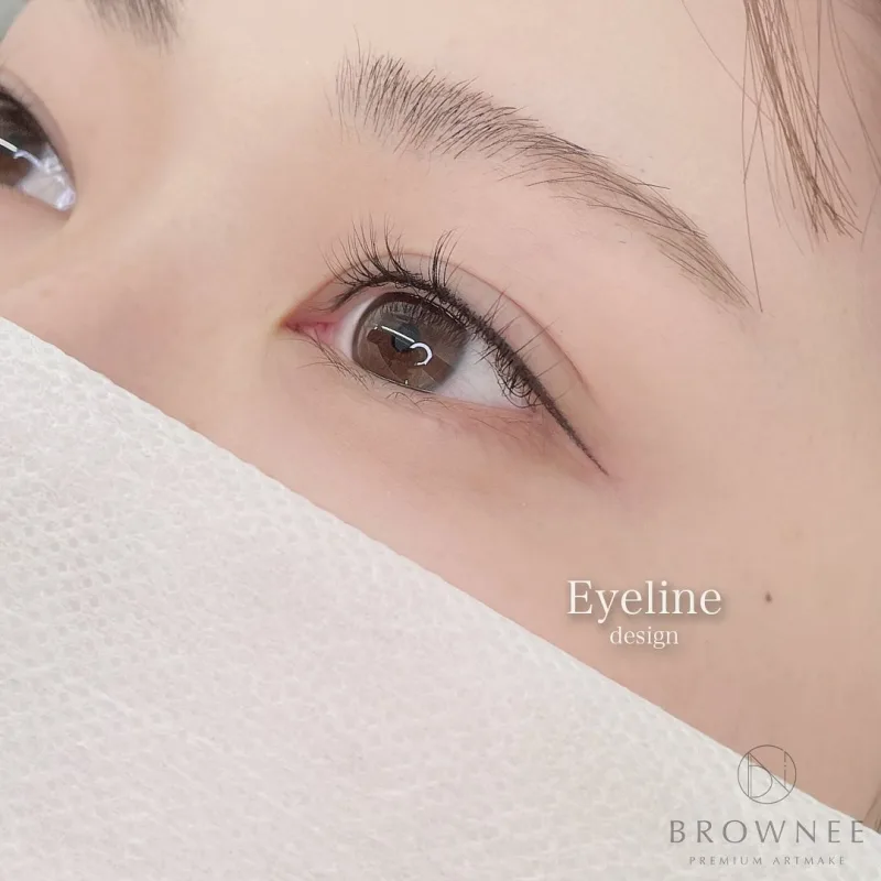 BROWNEE アイラインデザインの仕上がり