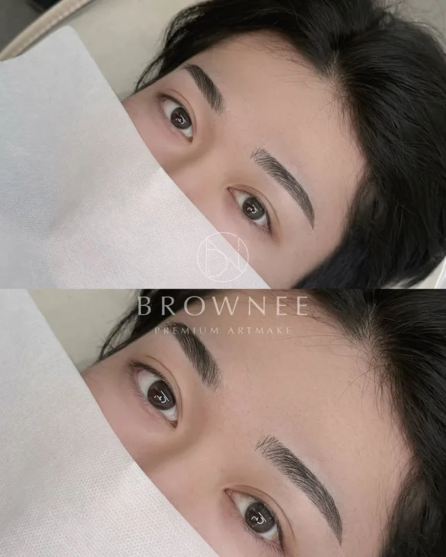 BROWNEE メンズ眉アートメイクの仕上がり