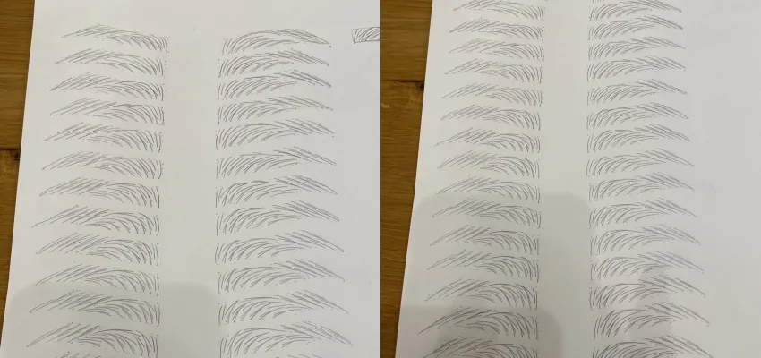毛並みの練習シート